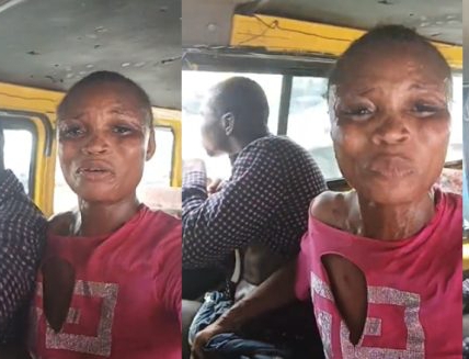 Female Driver Cries Bitterly After Passenger Beats Her