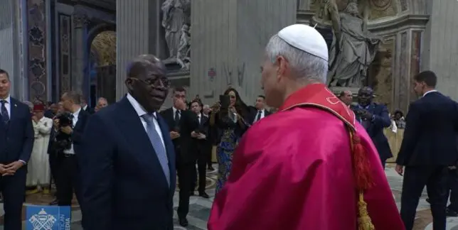 Tinubu meets Pope Leo XIV in Rome