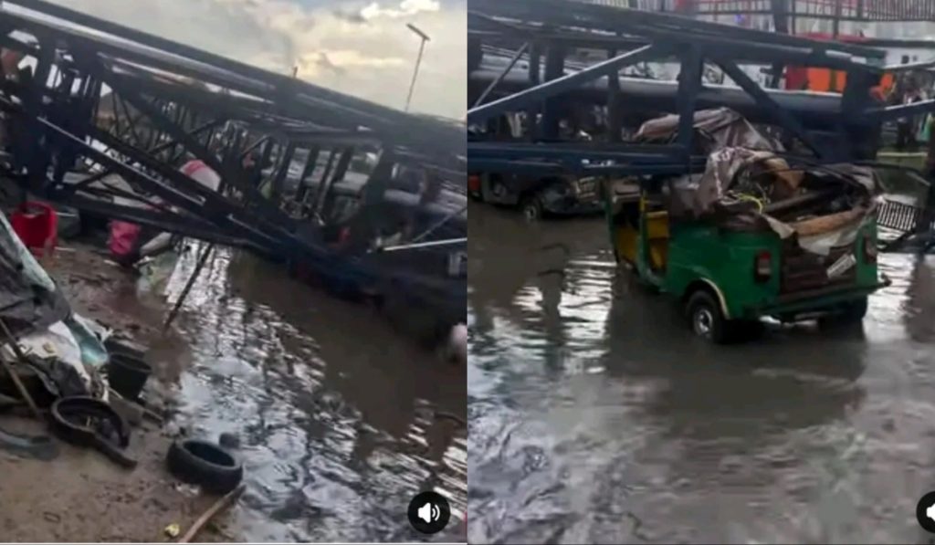 Passengers feared dead, injured as billboard falls on tricycles in Abia