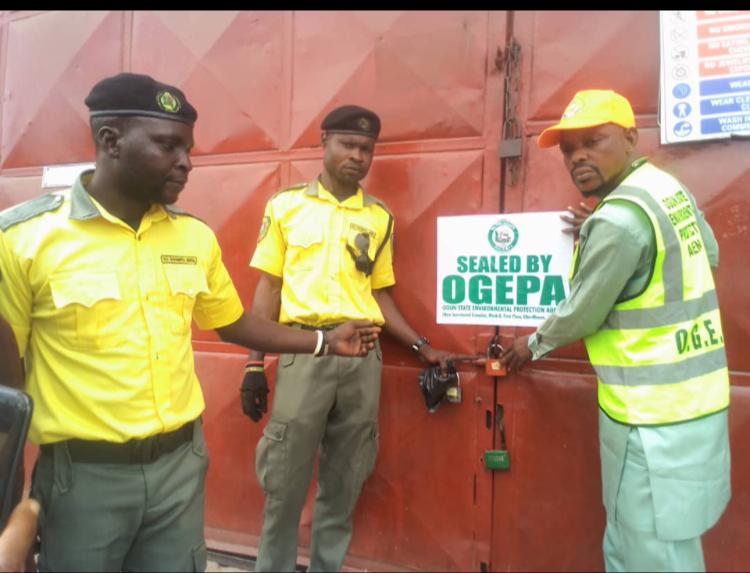 Ogun seals six industries for environmental violations
