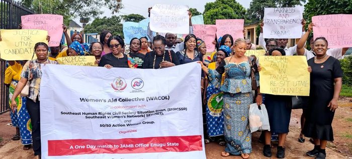 Ebonyi women protest, demand cancellation of UTME result