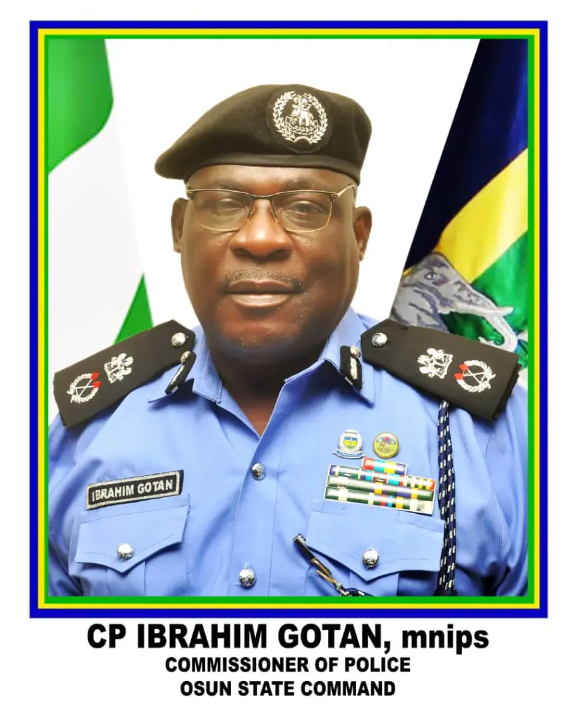 Ibrahim Gotan resumes office as Osun Commissioner of Police