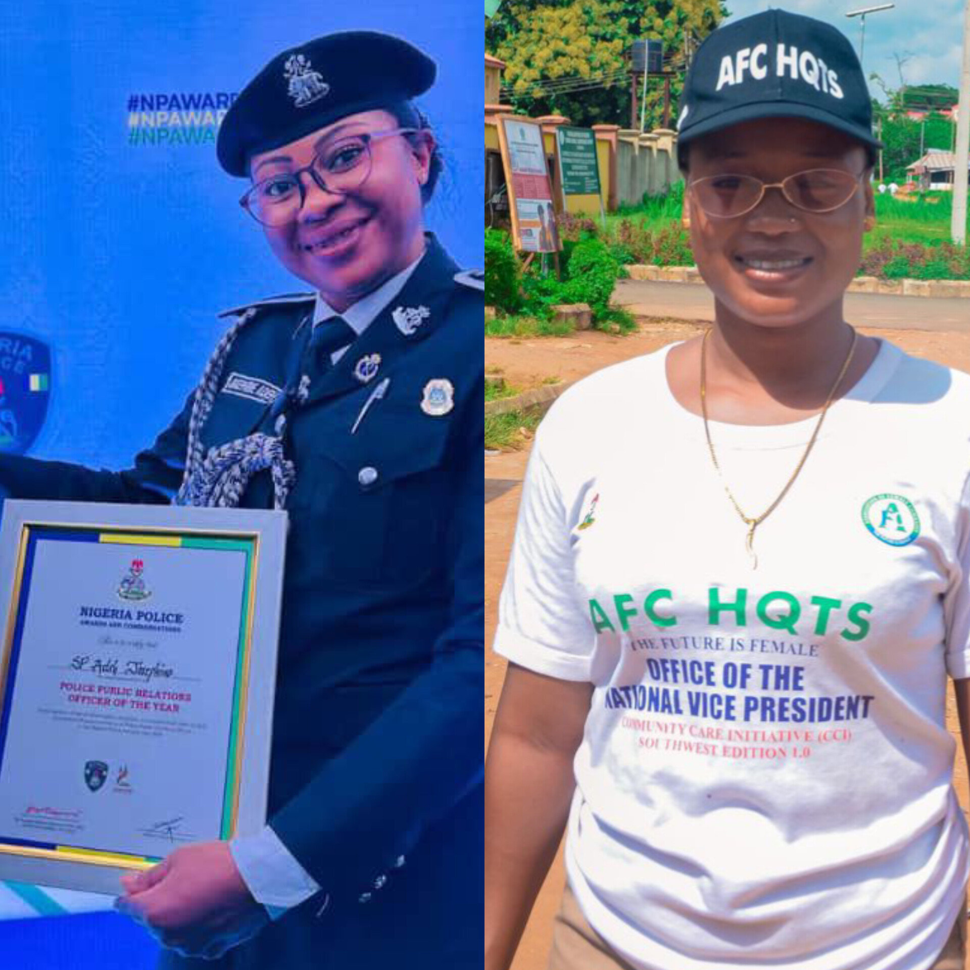 AFC National VP Congratulates SP Josephine Adeh on Winning Best PRO of the Year