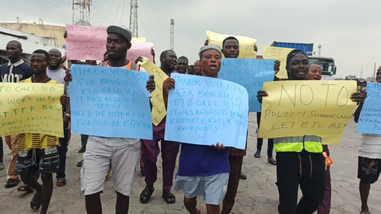 Heavy protest rocks Lilipond, Apapa port as maritime truckers decry N400,000 extortions
