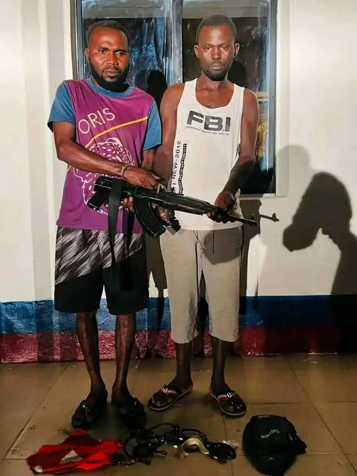 Troops of Operation Whirl Stroke arrest two armed men in Benue