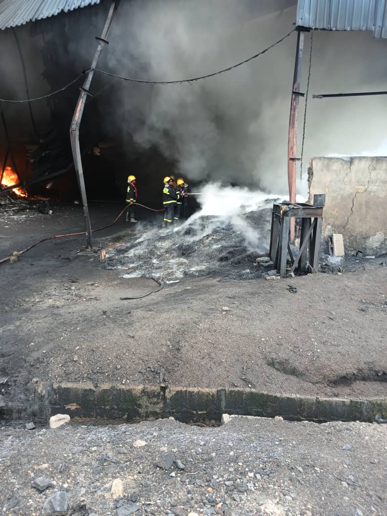 Oyo: Fire destroys properties worth millions of naira in Ibadan factory
