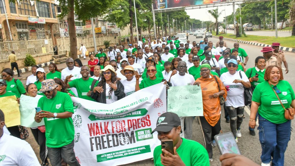 NUJ FCT Press week: Journalists march for free press, better work environment