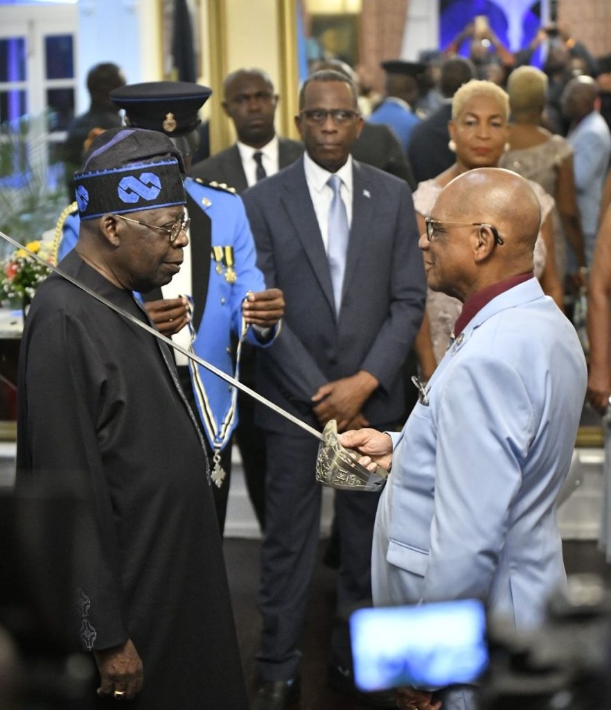 Tinubu conferred with highest honour in Saint Lucia