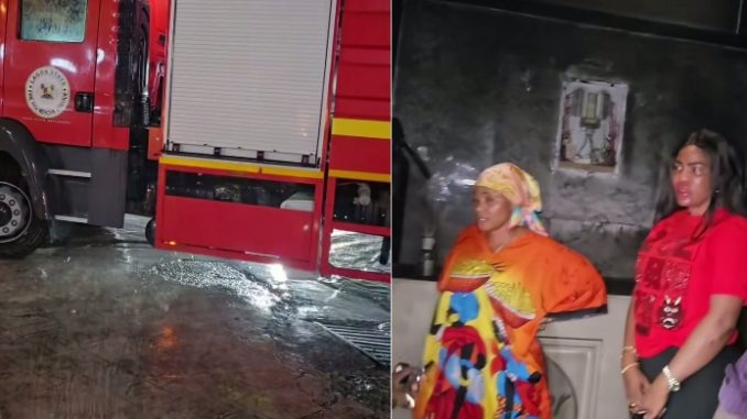Actress Iyabo Ojo’s Office Catches Fire (Video)